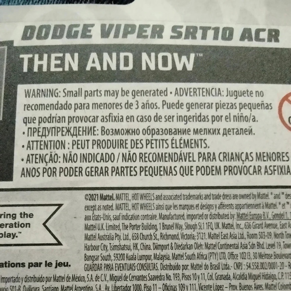 Dodge Viper SRT10 ACR Hot Wheels 2022 - Picture 3 of 3